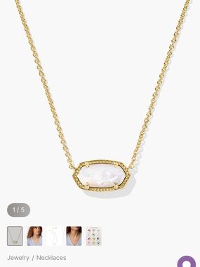 Kendra Scott Elisa Gold Pendant Necklace
